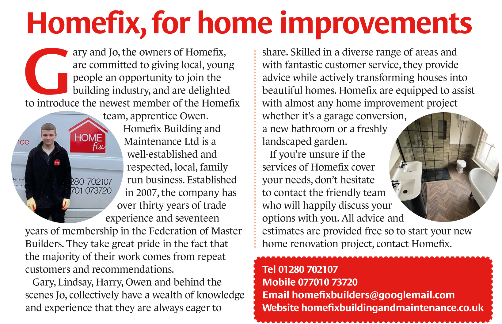 Homefix Builders AprMay25
